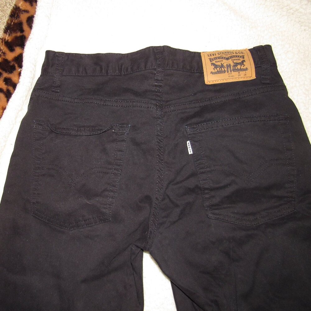 Levi's 511 Slim Black 16Reg W28/L28 Zip Fly Perfect Condition!